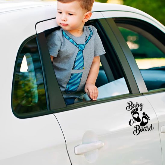 Bébés à bord | Autocollant Réfléchissant Sécurité