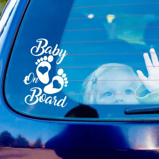 Bébés à bord | Autocollant Réfléchissant Sécurité