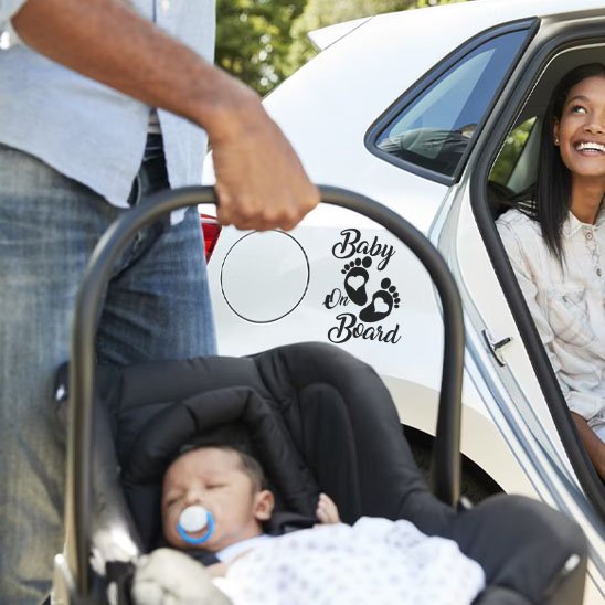 Bébés à bord | Autocollant Réfléchissant Sécurité