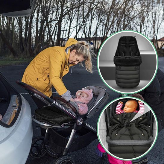 Chancelière poussette imperméable | Ultra-chaude hiver