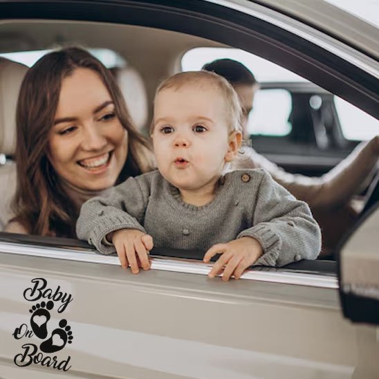 Bébés à bord | Autocollant Réfléchissant Sécurité