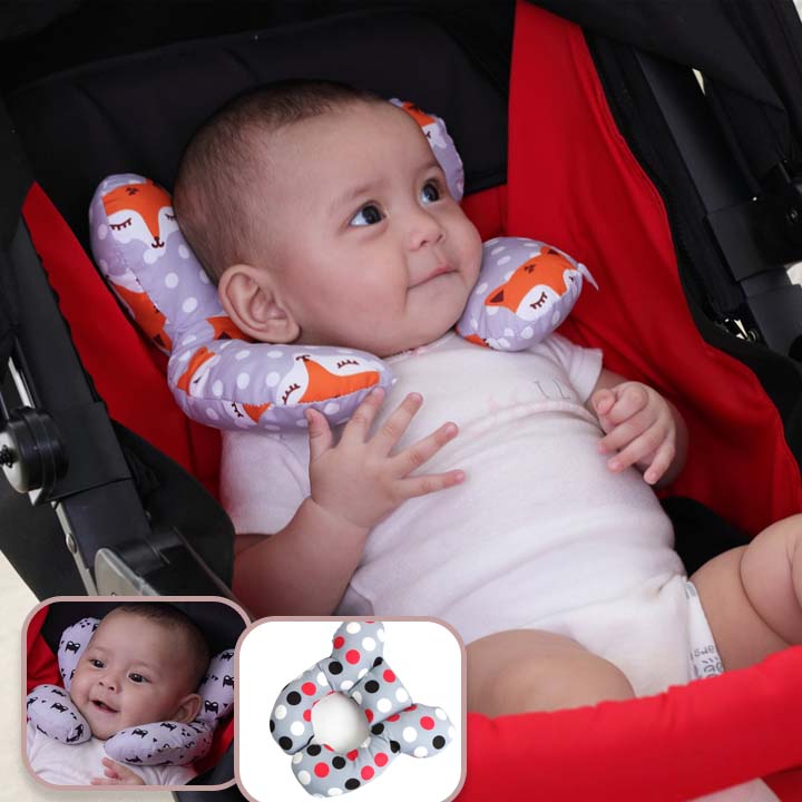 Oreiller de protection-Toulou ™ pour bébé de 0 à 3 ans ,coussin appui tête ,soutien le cou de bébé