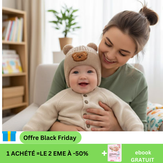 Bonnet bébé Micou™ | Ultra-doux et chaud