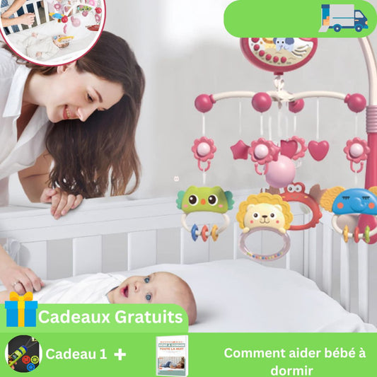 Projecteur Mobile musical Multifonctions pour bébé ,Veilleuse ,Hochet ,jouets