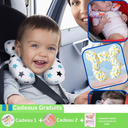 Oreiller de protection-Toulou ™ pour bébé de 0 à 3 ans ,coussin appui tête ,soutien le cou de bébé