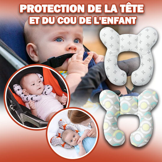 Oreiller de protection-Toulou ™ pour bébé de 0 à 3 ans ,coussin appui tête ,soutien le cou de bébé