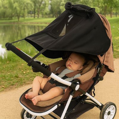 bébé sous Par soleil pour poussette​ 