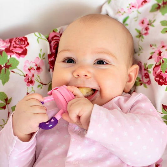 grignoteuse rose pour bebe 