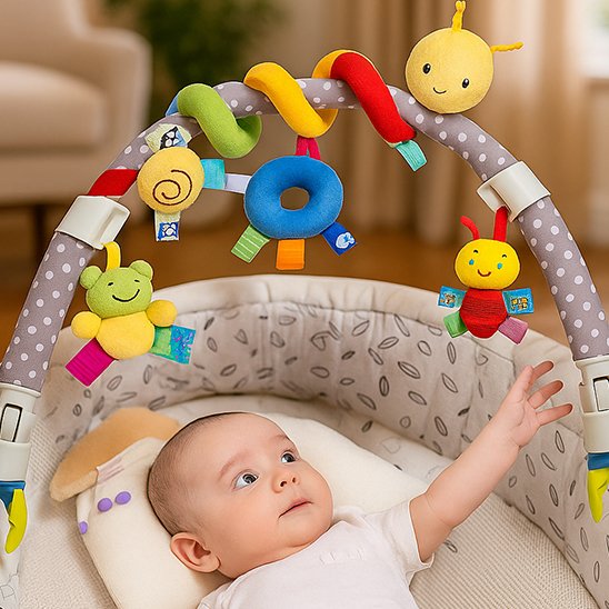 Hochet bébé | Éveil Sensoriel Multicolore