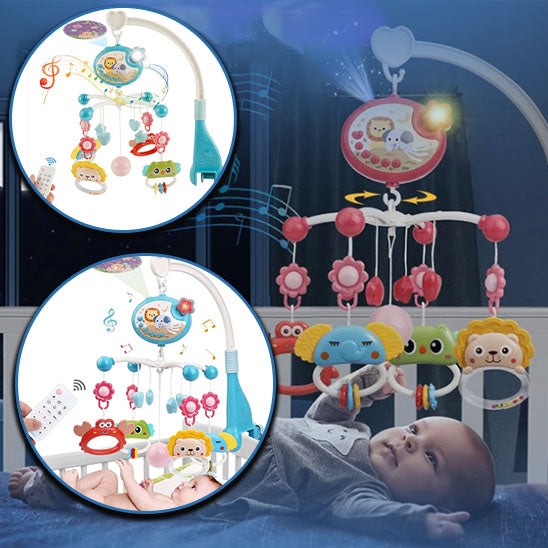 Projecteur Mobile musical Multifonctions pour bébé ,Veilleuse ,Hochet ,jouets