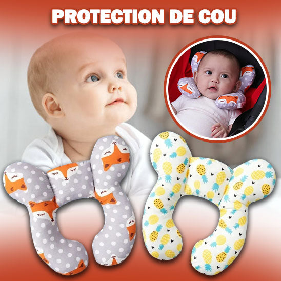 Oreiller de protection-Toulou ™ pour bébé de 0 à 3 ans ,coussin appui tête ,soutien le cou de bébé